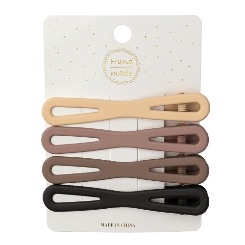 3-Piece Coffee Hair Clips Set